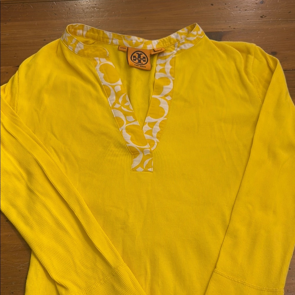 Tory Burch Vibrant Yellow Tunic Top